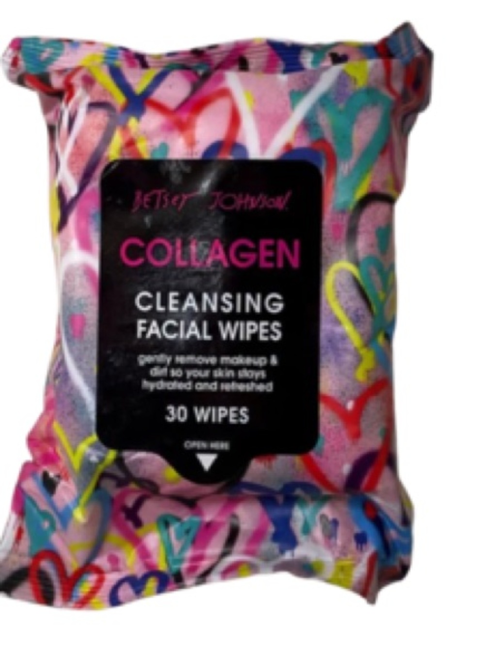 ⚠️ 5/25: Betsey Johnson Collagen Cleansing Facial Wipes - (30 Wipes)